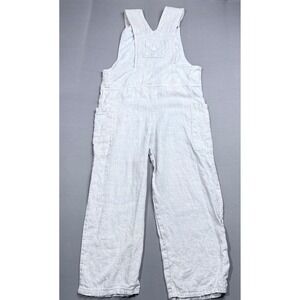 Liz&Jane Clothes Linen Overalls Womens Small Wide Leg Pockets Casual‎